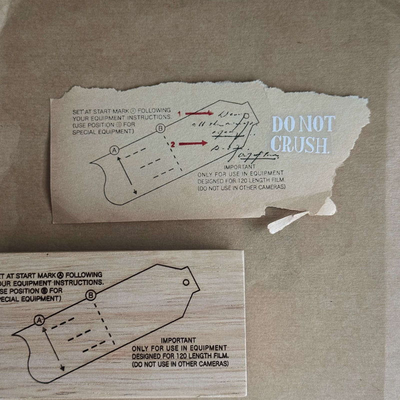 som studio 120 Film Backing Paper: Rubber Stamp