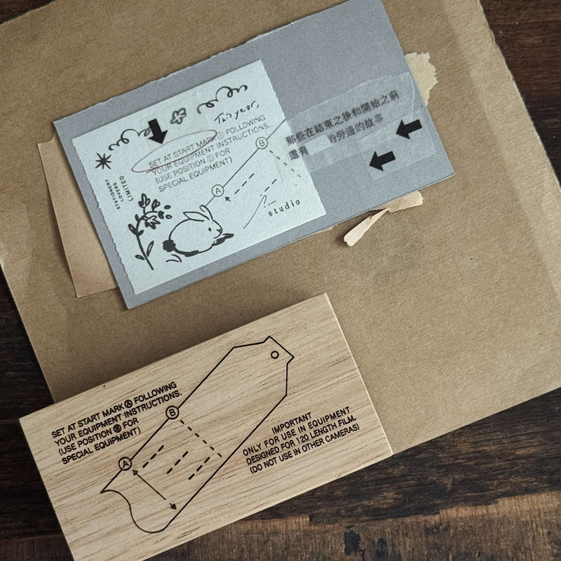som studio 120 Film Backing Paper: Rubber Stamp