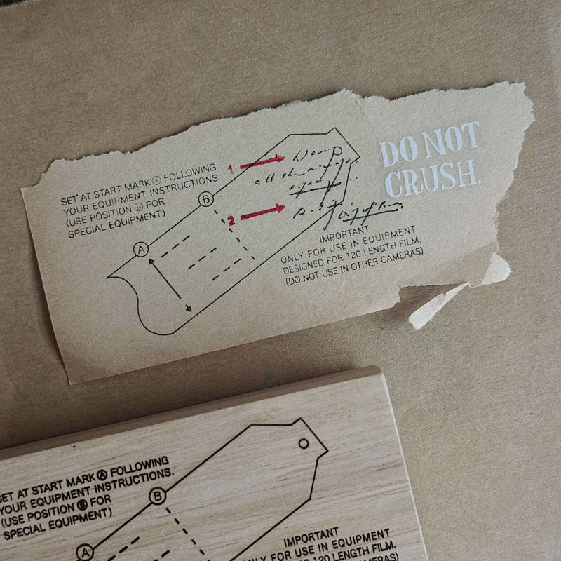 som studio 120 Film Backing Paper: Rubber Stamp