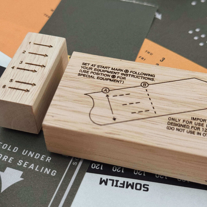 som studio 120 Film Backing Paper: Rubber Stamp