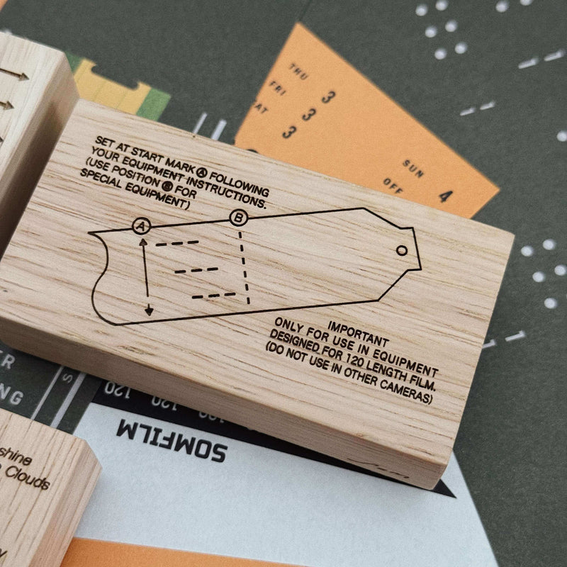 som studio 120 Film Backing Paper: Rubber Stamp