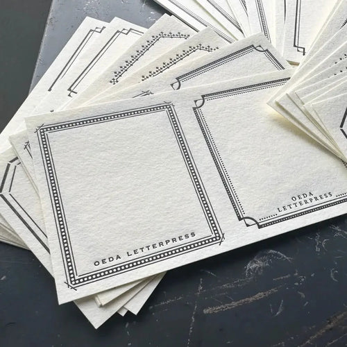 Oeda Letterpress Letterpress Sticker Set【Bronze・Black】