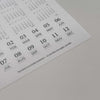 Minimalist Date Washi Sticker: 2026 Monthly Archival