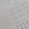 Minimalist Date Washi Sticker: 2026 Monthly Archival