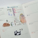 Minimal Long Calendar Sticker 2025