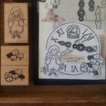 Yamadoro Rubber Stamp - Components of The Clock: Flowers