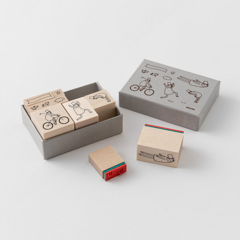 MD Ojisan 30th Anniversary: Wooden Stamp Set B