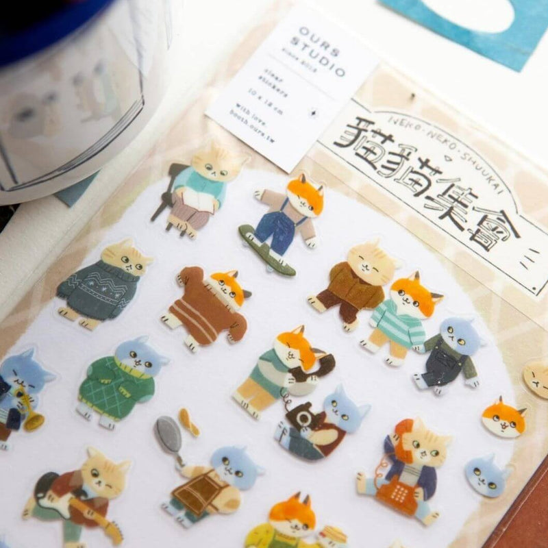 OURS Stickers - Cats Gathering