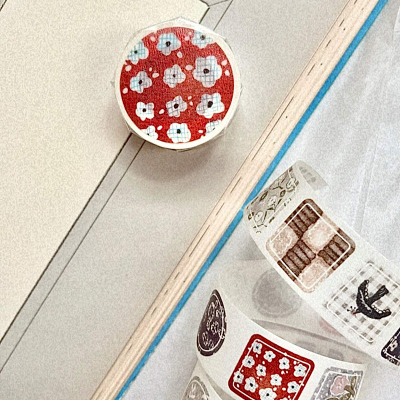 Pion Die-Cut Washi Sticker Roll: Coaster