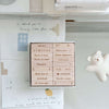 9pt. (4) Tiny Text Rubber Stamp