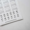 Minimalist Date/Number Washi Sticker