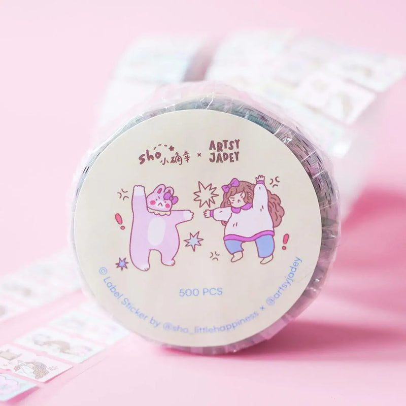 shō Little Happiness Sticker Label - Angry Besties