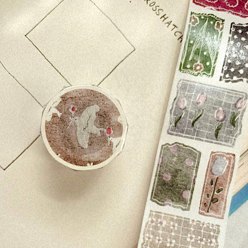 Pion Die-Cut Washi Sticker Roll: Candy Paper