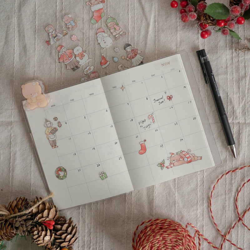 shō Little Happiness Sticker Sheet - Beary Christmas