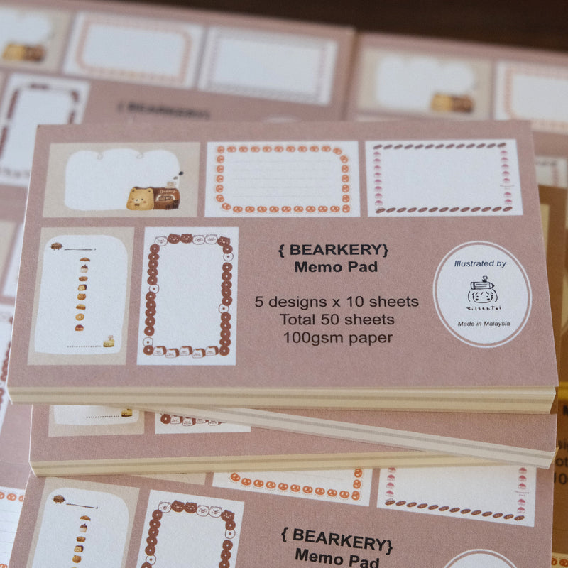 Bearkery Memo Pads