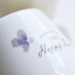 MU Crystal Print-On Sticker - 006 Purple pressed flowers