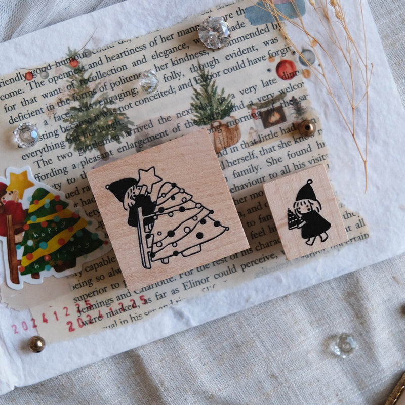 Christmas Star Rubber Stamp Set