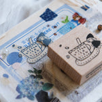 Simple Happiness Rubber Stamp