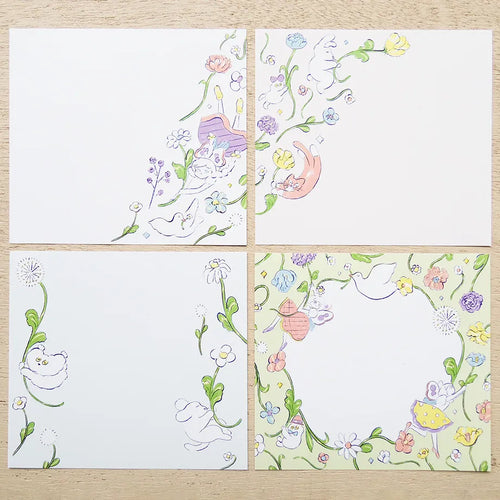 Heisuke Kitazawa Memo Block - Everyone riding on the spring breeze