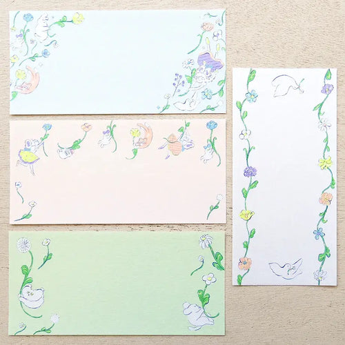 Heisuke Kitazawa Memo Pad - Everyone riding on the spring breeze