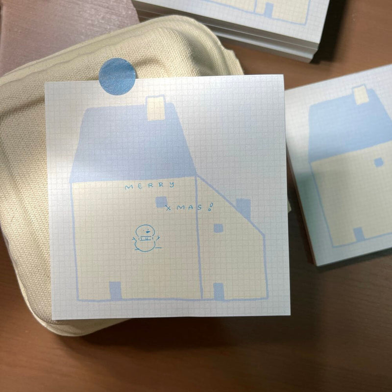 Hatsu Midori Memo Pad - Houses