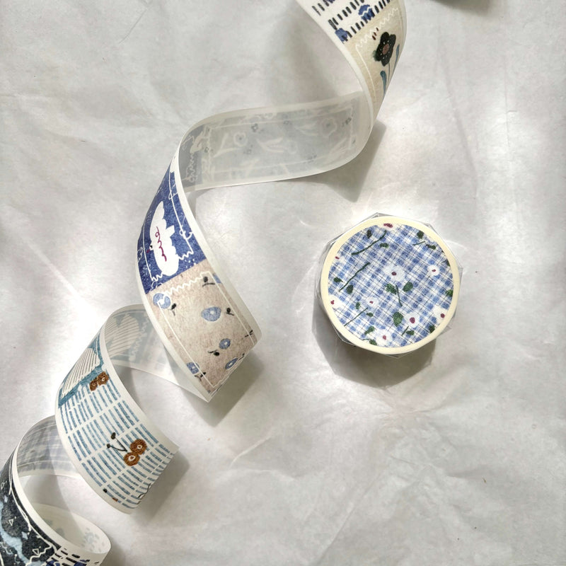 Pion Die-Cut Washi Sticker Roll: Ten Parts