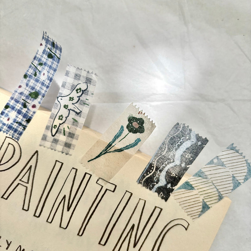 Pion Die-Cut Washi Sticker Roll: Ten Parts