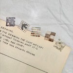 Pion Die-Cut Washi Sticker Roll: Coaster