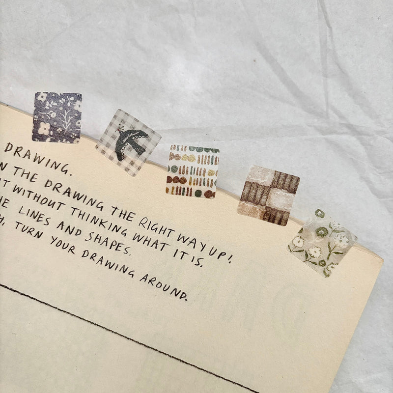Pion Die-Cut Washi Sticker Roll: Coaster