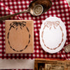 OURS Rubber Stamp - Oval Ribbon Frame