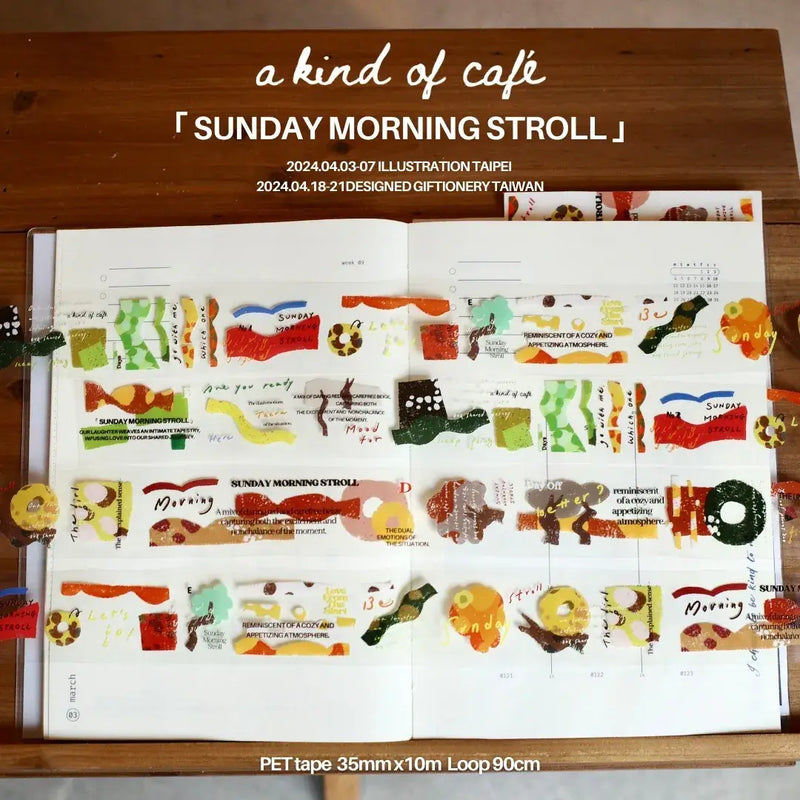 a kind of cafe PET Tape | Sunday Morning Stroll