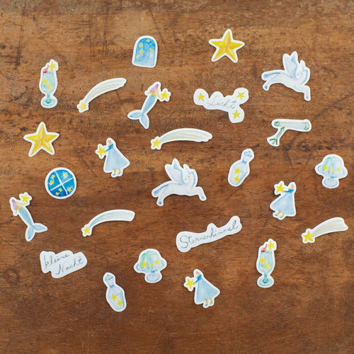 kin.iro.hitode Sticker Flakes | Sparkling Night Sky
