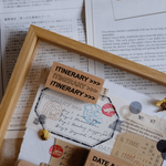 Travel Journaling Rubber Stamp Collection: Words