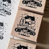 Yamadoro Rubber Stamp - Mountain Night Summer Festival