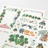 MD Yuru Log 2-Sheet Stickers - Forest Animal