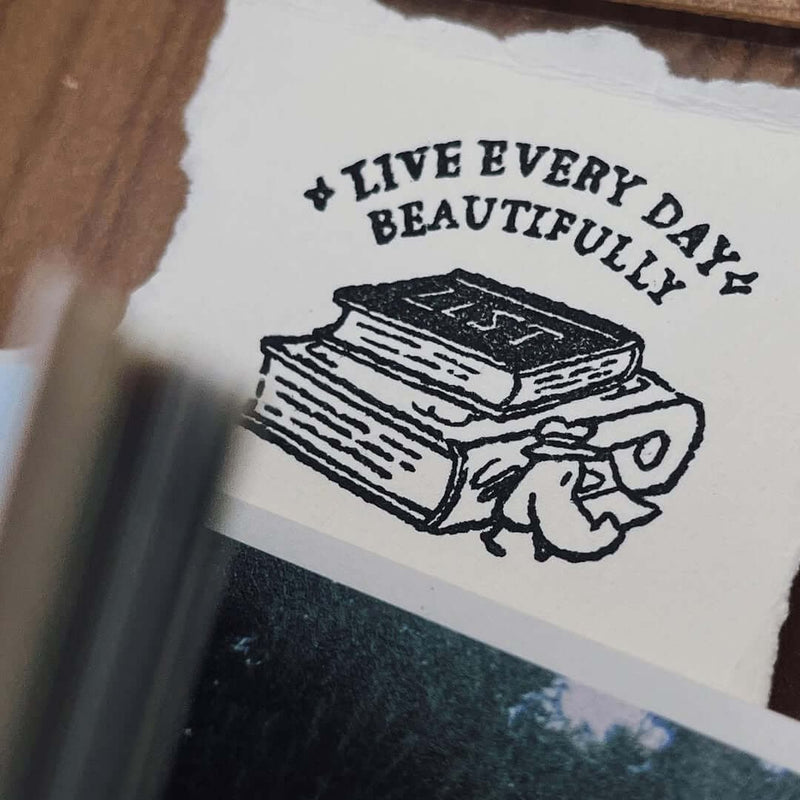 Yamadoro Rubber Stamp - Mr. Bird’s Life Principles (Live Everyday Beautifully)