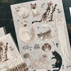 somesortof.fern Print-On Stickers - Black & White Cats