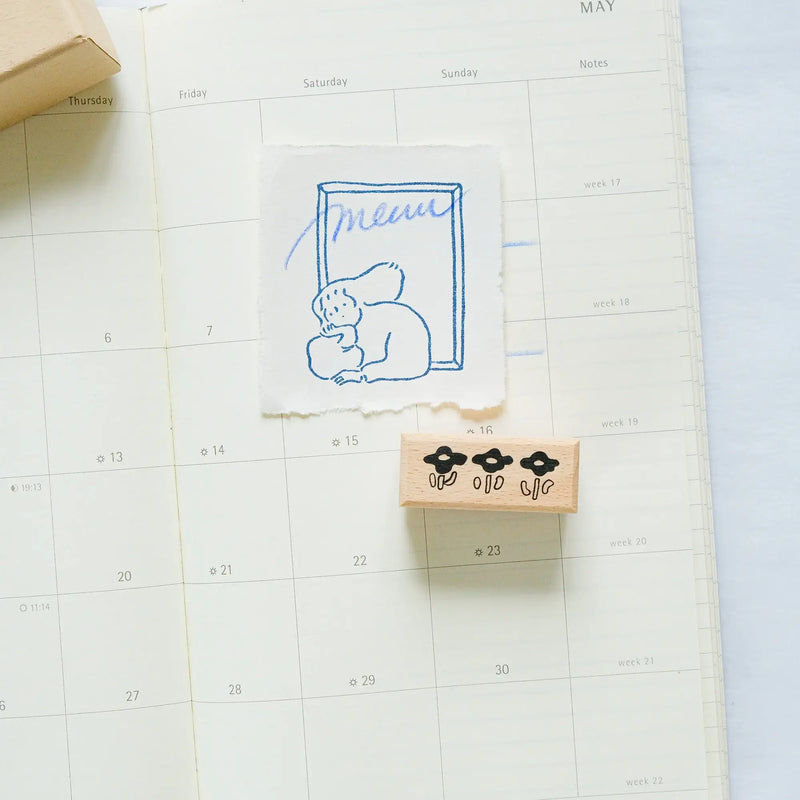 dodolulu Rubber Stamp Set: By the Window