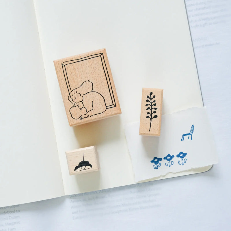 dodolulu Rubber Stamp Set: By the Window