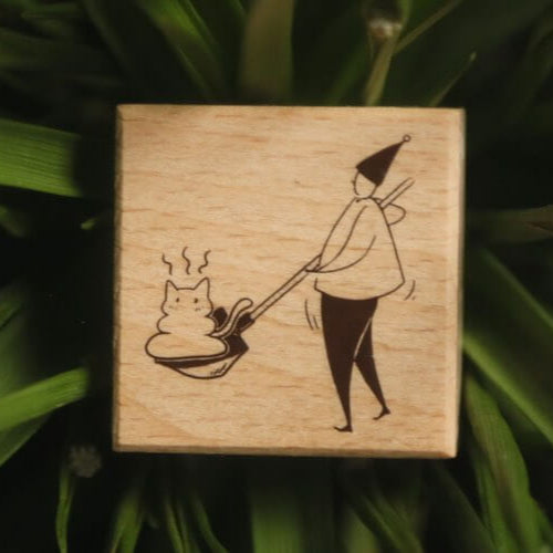 modaizhi Rubber Stamp - Cat Attendant