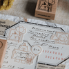 Celebration Rubber Stamp: Bear & Girl