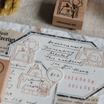 Celebration Rubber Stamp: Bear & Girl