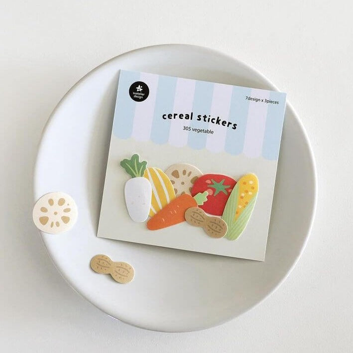 Suatelier Cereal Stickers - vegetable