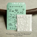 a kind of cafe Clear Stamp Set | Flowers are the way to remember