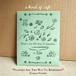 a kind of cafe Clear Stamp Set | Flowers are the way to remember