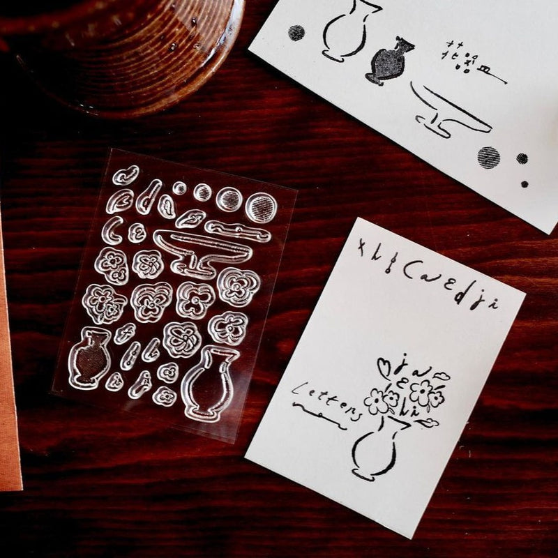 a kind of cafe Clear Stamp Set | Flowers are the way to remember