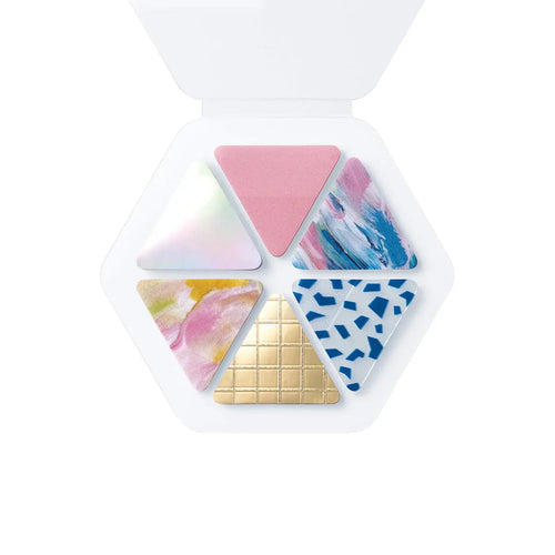COFFRET TRIANGLE Cosmetic Motif Film Sticker - Pink Float (COFT004)