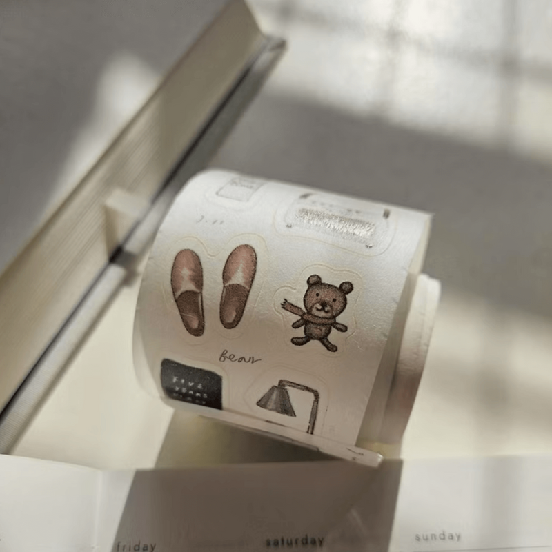 Yeoncharm Die-Cut Washi Sticker Roll - Comfy home