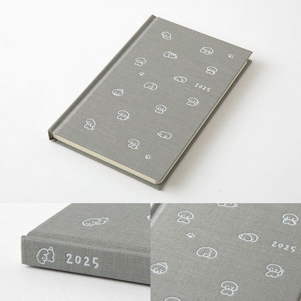 MD Notebook Diary 2025 - Dog (Grey)