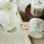 teayou Die-Cut PET Tape: The Enchanted Library